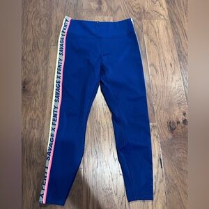 Savage X Fenty High Waist Leggings Activewear Colorblock Logo Performance 18/20